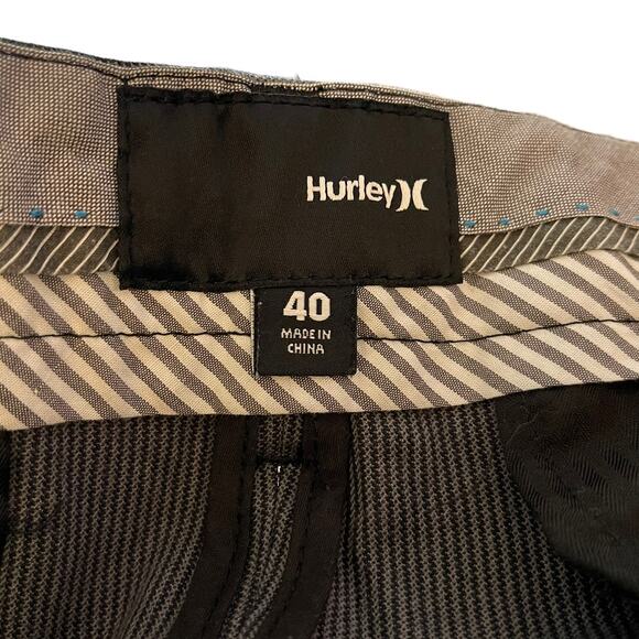 Hurley Men's Shorts Gray Pinstriped Size 40 Style# MWS0000780 - Picture 2 of 7